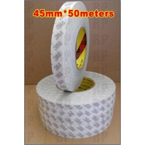 1x 45mm*50M Double Sides Adhesive Tape 3M 9080, Good Tack Adhesion for Electronic Panel Screen LCD Surface Bond Widely Using