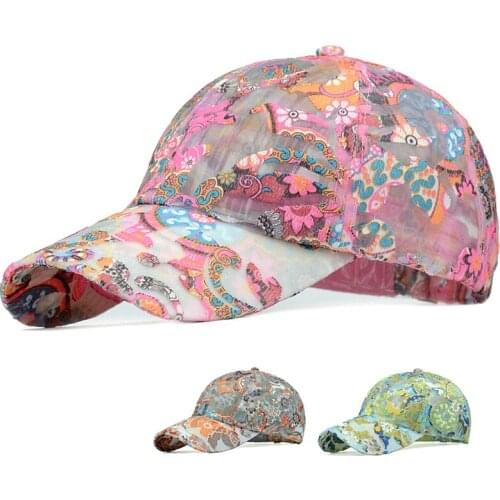 Ladies Outdoor Hat Ethnic Style Summer Breathable All-match Baseball Cap 2021 New Fashion Casual Sports Mountaineering Caps