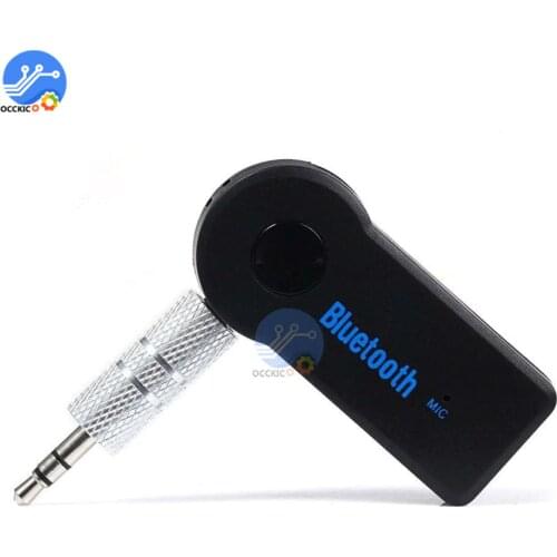Bluetooth Audio Receiver Wireless Music Transmitter 3.5mm Stereo AUX Receiver Adapter with Mic for Car Speaker Headphone