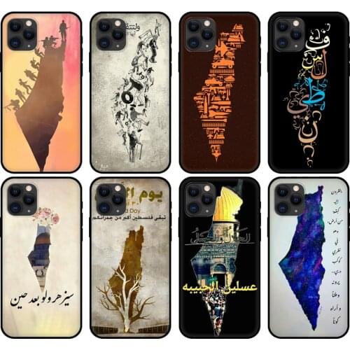 Black tpu case for iphone 5 5s se 6 6s 7 8 plus x 10 cover for iphone XR XS 11 pro MAX case Palestine Broadsword