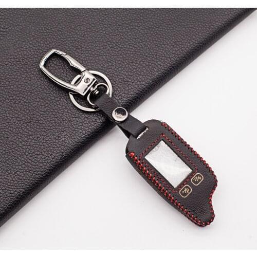 Tomahawk TZ 9030 Carrying Genuine Leather Key Case Perfect fit For Tomahawk TZ-9030 TZ9020 TZ7010 H1 H2 Remote Car Alarm System