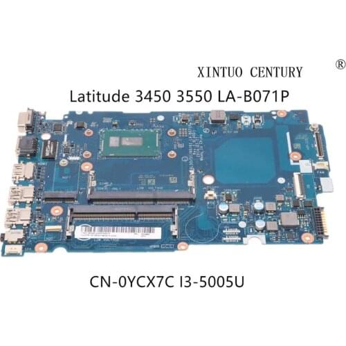 CN-0YCX7C 0YCX7C YCX7C For Dell Latitude 3450 3550 Laptop Motherboard ZAL50/51/60/61 LA-B071P W/ i3-5005U 100% tested working
