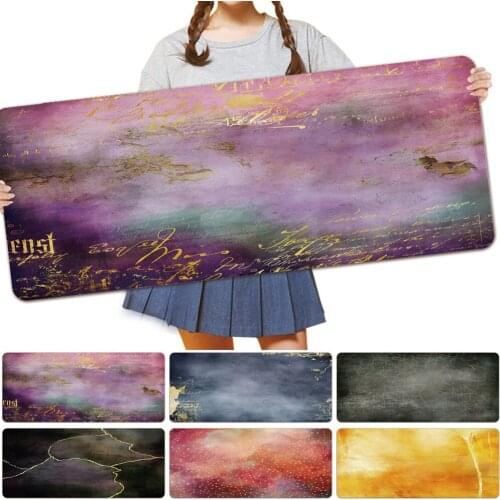 Home Office Laptop Mouse-Pad PU Leather Computer Gaming Keyboard Mouse Mat Large Size Creative Fashion Background Pattern Series