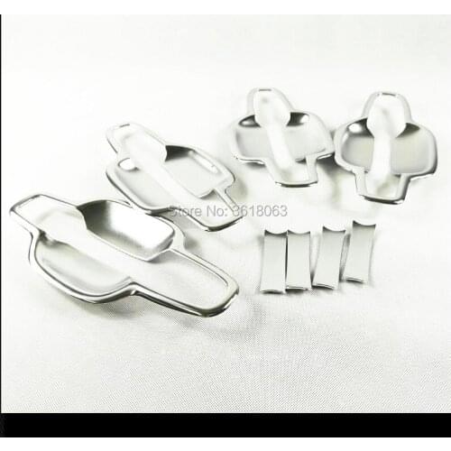 For Geeiy Atlas Boyue 2016 2017 2018 2019 Door Bowl Sequin Cover Door Handle Frame Panel Trims ABS Chrome Car-Styling Accessory