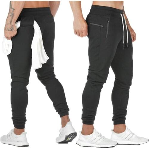 Joggers Sweatpants Men Casual Pants Solid Color Gyms Fitness Workout Sportswear Trousers Autumn Winter Male Crossfit Track Pants
