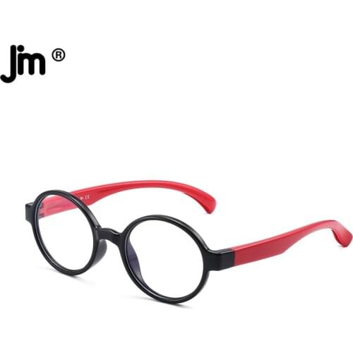 JM Round Kids Blue Light Glasses for Boys Girls Vintage Children Gaming Computer Protection Eyeglasses