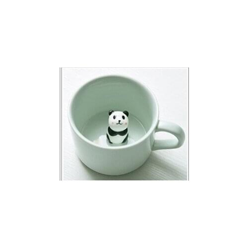 Creative Cute Cartoon Animal Hot Mug Tea Cup Milk Coffee Cup Kitchen Fruit Juice Panda Cat Ceramic Drinkware Gift