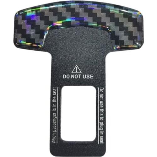 1 Pcs Creative Black Car Seatbelt Clip Extender Safety Seatbelt Lock Buckle Plug Thick Insert Socket Auto Interior Accessories