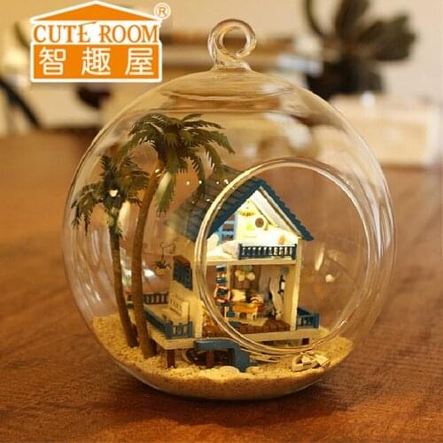 Cute Room Birthday Gift for Lover Diy The Wooden House Puppenhaus Gift Toys for The Children Miniature Furniture Doll House