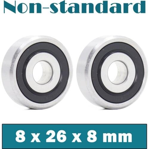 MR2608 2RS Non-standard Ball Bearings 2PCS 8*26*8 mm 6000/8 8268-2RS Bearing