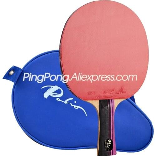 PALIO 3 STAR Table Tennis Racket with CJ8000 Rubber Sponge Racket Bag Case Original PALIO 3-Star CARBON Ping Pong Bat Paddle