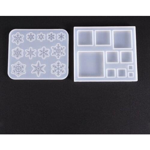 Snowflake Square Jewelry Mold DIY Jewellery Making Accessories UV Resin Jewellery Tools