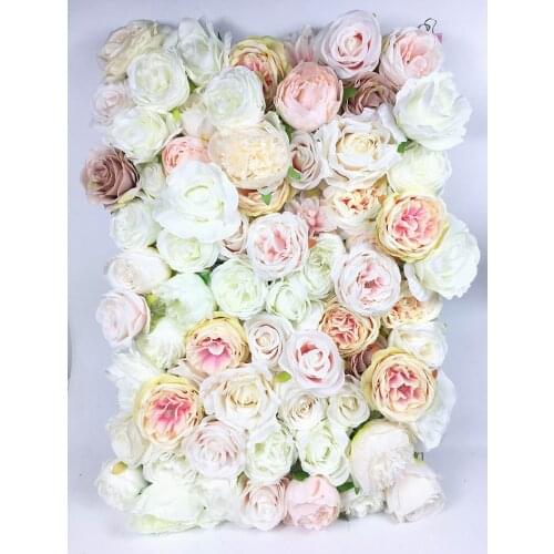 SPR 3D high quality Artificial wedding baby shower rose flower wall backdrop arrangement wedding decoration ever Free Shipping