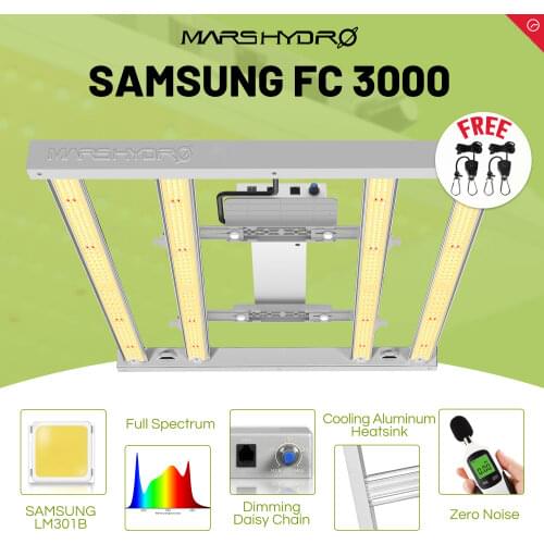 Mars Hydro FC3000 4800 6500 LED Grow Light Bar Full Spectrum Veg Flower UV IR for Indoor Plants Hydroponics