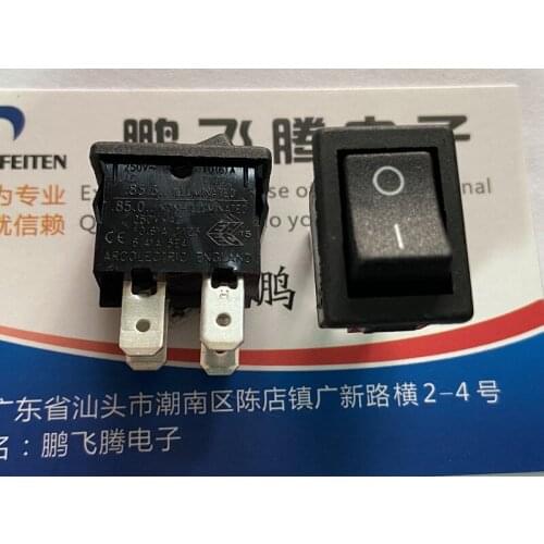 1PCS H8550VB Imported British ARCOLECTRIC rocker switch 4 feet 2 files rocker power amplifier LCD TV power switch