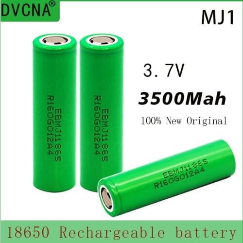 100% Original MJ1 3.7 v 3500 mah 18650 Lithium Rechargeable Battery For Flashlight batteries for MJ1 3500mah battery