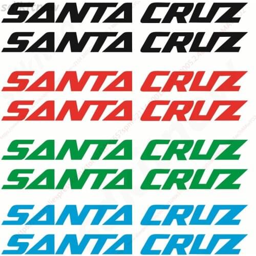 2pcs/lot PVC Decals santa cruz sticker pro bikerecycle mountain bike activity Stickers Car Window Accessories decoration