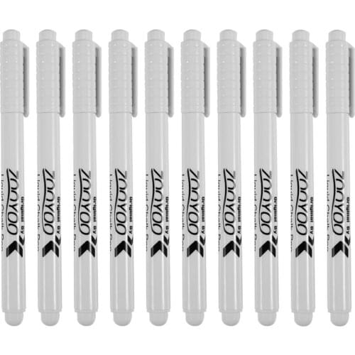 2PC Liquid Chalk Pen Marker For Glass Windows Chalkboard Blackboard white