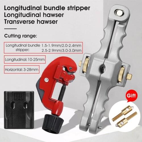 3 PCS/Lot FTTH Tool Kit Fiber Tool Set SI-01 Stripper/ Loose Tube Cable Jacket Slitter /Transverse Opening Knife