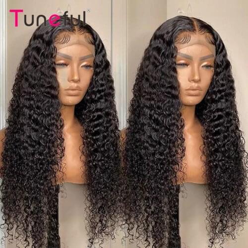 5x5 Burmese deep curly lace closure human hair wigs for women 180% density curly lace closure wigs remy curly human hair wigs