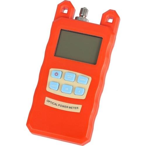 AUA-70A Optical Power Meter High-Precision Fiber Optical Cable Tester -70dBm〜+ 10dBm FTTH Test Tools Send FC/SC Adapter