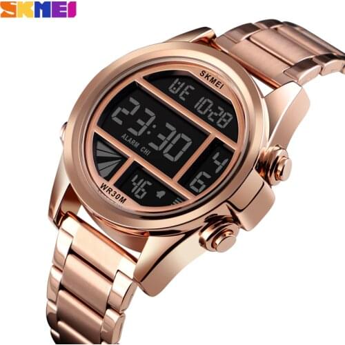 Fashion Men Watches Sport Luxury Gold Digital Wristwatch Waterproof Chronograph Bracelet Luminous Display Electronic Watch Male