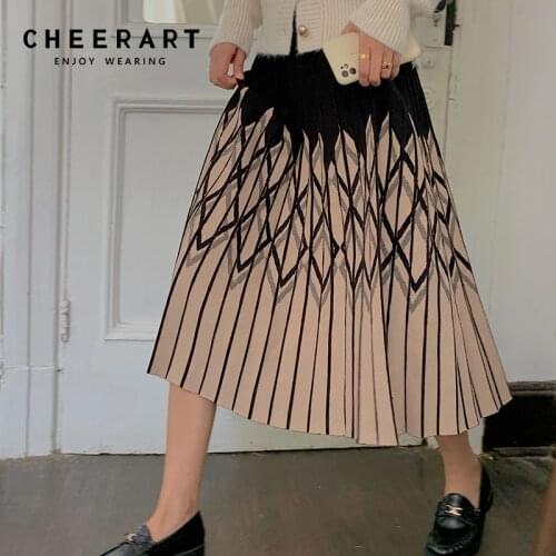 Женские трикотажные юбки Cheerart China At AliExpress