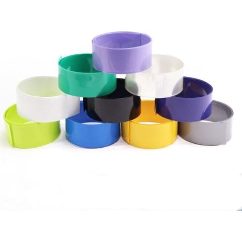 27mm wide 16340 123A battery case PVC heat shrinkable tube multi-color optional