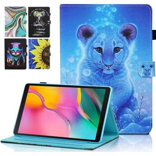 T290 Case For Samsung Galaxy Tab A 8.0" 2019 tablet SM-T290 T295 T297 PU leather cover Protective Case For samsung tab a8 Tablet