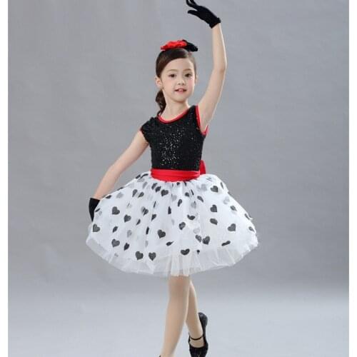 H2687 Children Princess Tutu Dress Girls Ballet Dancing Dresses Clothes Student Professional Performance Competition Dancewear