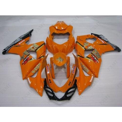 GSXR 1000 2009 Fairings GSX-R1000 2011 Motorcycle Fairing GSX-R1000 2009 - 2016 K9 Body Kits Orange RIZLA