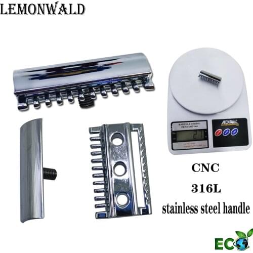 LEMONWALD Single Side Opening Razor Head Safety Razor head Suitable For The Handle Of The Safety Razor Made Of Stainless Steel