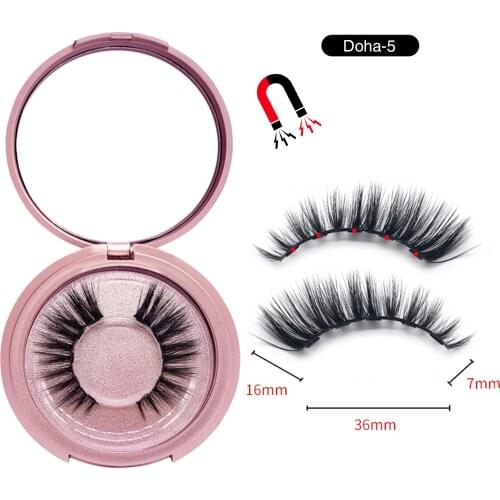 Wholesale Magnetic Liquid Eyeliner&Magnet False Eyelashes&Tweezer Set 5 Sets/Lot Natural Long Fake Eye Lashes Kit Easy To Wear