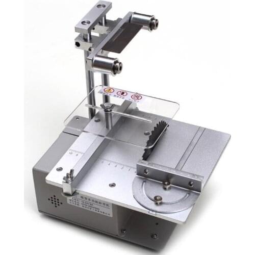 4 in 1 mini table saw and belt sanding machine 110V-240V manual woodworking machine DIY model crafts cutting saw with power adap