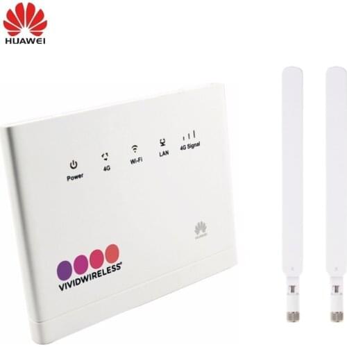 New Unlocked Huawei B315s B315s-608 LTE CPE 4G USB Mobile Wifi Router 4xLAN With Free 2pcs Antenna Support Bands B1/3/5/7/28