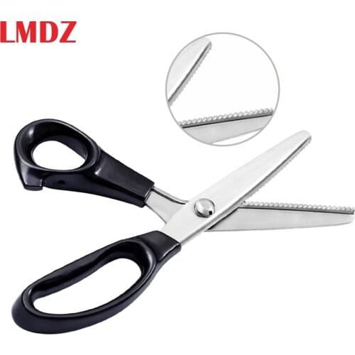 LMDZ 3mm/5mm/7mm Tailor Scissors Professional Dressmaking Pinking Shears Scissors Fabric Embroidery Decorative Shears For Sewing