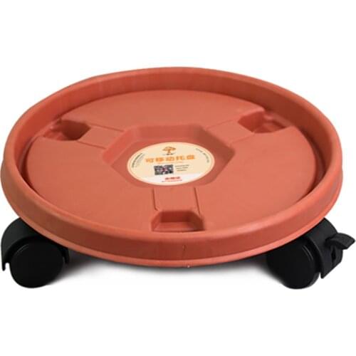 Tray Flower Pot Base Stand Universal Wheel Movable Holder Plastic Vase With Rollers Portable Round Garden Caster Wheels Pallet