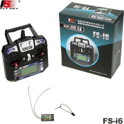 Flysky FS-i6 AFHDS 2A 2.4GHz 6CH Radio System High Quality RC Transmitter for RC Helicopter Glider with FS-iA6 Receiver Mode 2