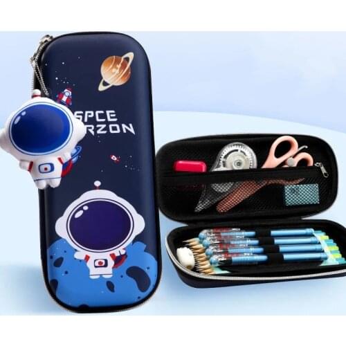 Unzip 3D pencil case DIY decompression stationery box School pen case Cute pencil bag Cartoon animal pencil box kid pen bag gift