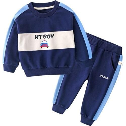 2 3 4 5 6 7 8 Years Toddler Boy Clothing Sets Spring New Arrival Casual Letter Hoodie Pants 2pcs Kids Tracksuit 2020 Child Suits