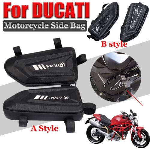 Motorcycle Bag Side Saddlebags Hard Shell Package Tool Bag For DUCATI Scrambler MONSTER 797 821 695 696 795 796 959 1200 S 1100