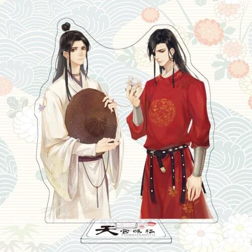 Tian Guan Ci Fu Xie Lian Hua Cheng San Lang Anime Acrylic Stand Figure Plate Collection Model Toy Gift Cosplay Desk Decor