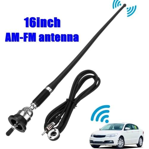 16" Universal Car Auto Roof For Fender Radio AM/FM Signal Antenna Aerial Extend