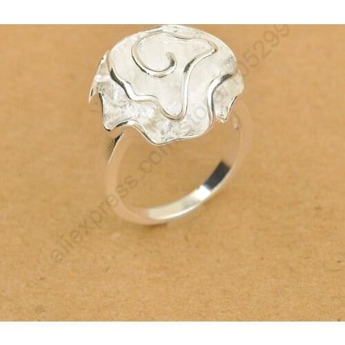 Top Quality Fashion Luxury Woman Jewelry Genuine 925 Sterling Silver Rings US size 6-7-8-9 Factory Price Big Promotion