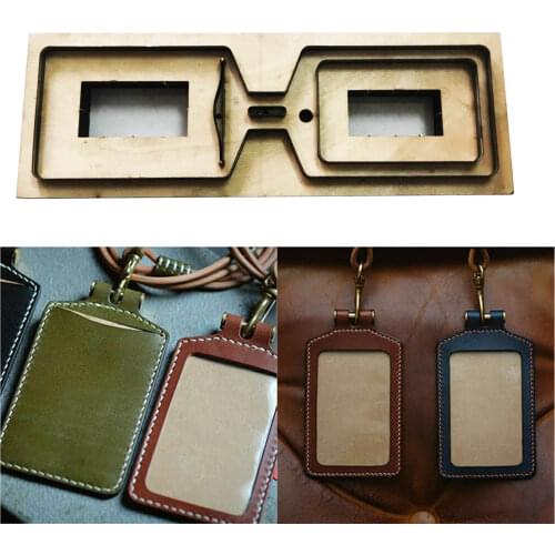 Japan Steel Blade Rule Die Cut Steel Punch Card Holder Cutting Mold Wood Dies for Leather Cutter for Leather Crafts 120x80mm