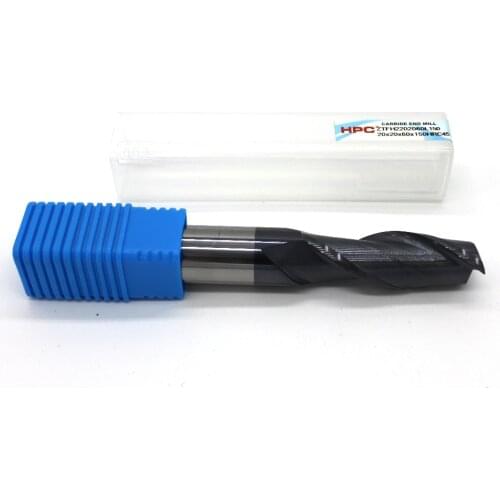 20*20*150 with 2 flutes HRC 45 square flatted mill cutter tungsten carbide end mills CNC machine milling tools
