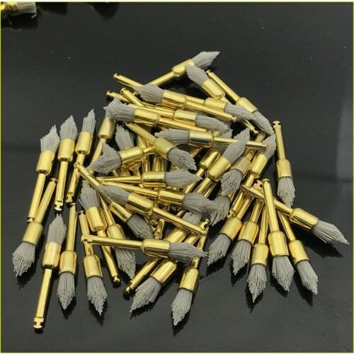 50pcs RA Contra Angle Dental Alumina Polishing Polisher Brushes Latch Type