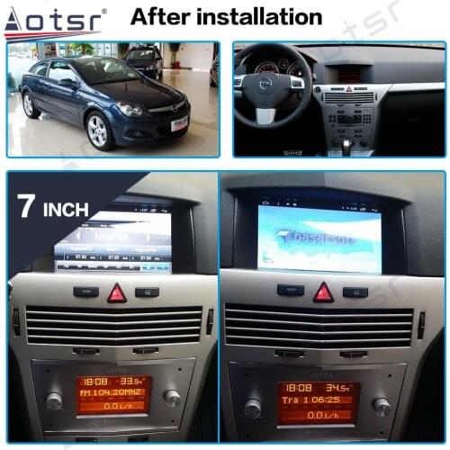 For Astra H Android 10.0 4+64GB Car Radio Player GPS Navigation Car Stereo Multimedia Headunit DSP Carplay For Opel 2006 - 2012