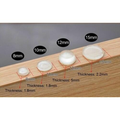 Cabinet Door Bumper of various size of silicone material for kitchen cabinet self-adhesive damper pad for door stopper