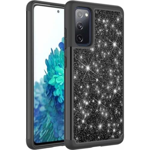 Glitter Sparkle Bling Shiny Shock Absorption Protective Anti-Scratch Tough Armor case For Samsung S20 FE 5G Cover